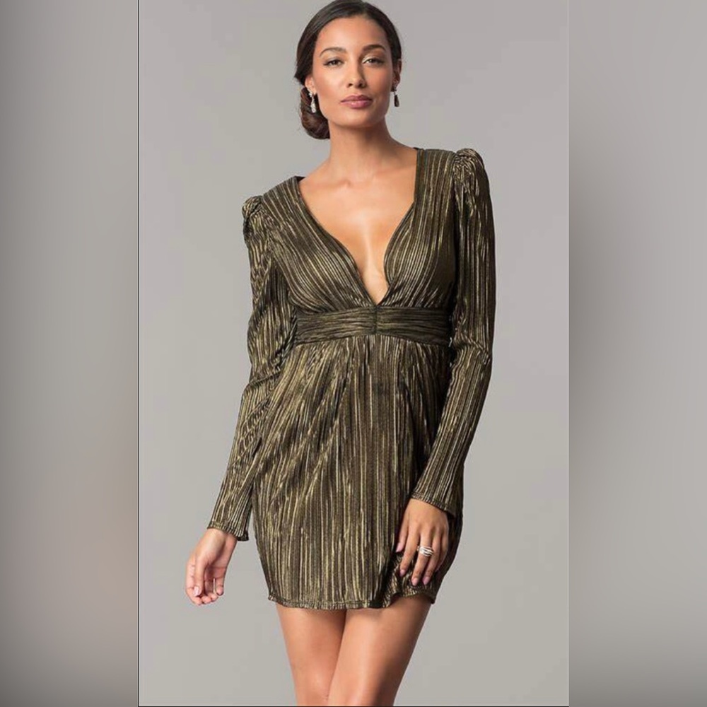 BCBG Black Gold Dress Size 8